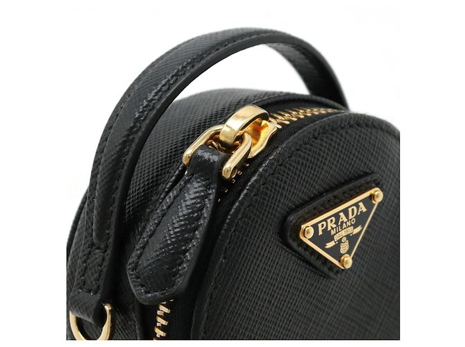 Prada Saffiano 2-Wege Schultertasche Schwarz - Ansicht 4