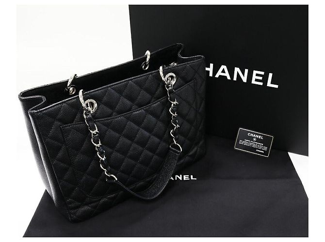 Chanel Caviar Skin GST Große Einkaufstasche 2way Bag A50995 Schwarz - Ansicht 3