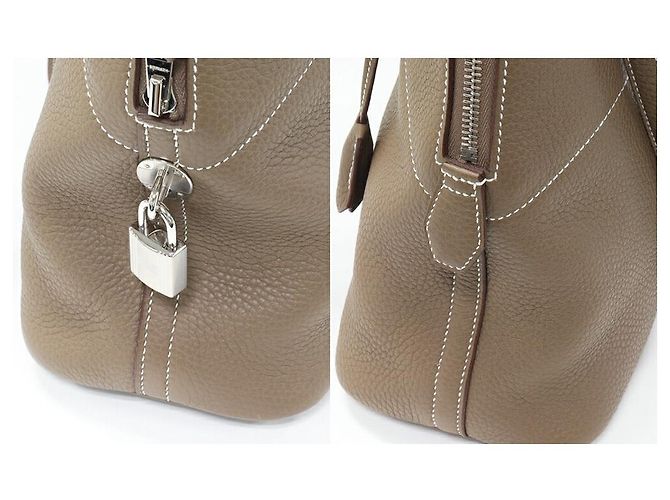 Hermès Borsa 2 in 1 Hermes Bolide Taurillon Clemence Grigio - vista 6