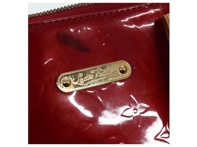 LOUIS VUITTON Monogram Vernis Bellevue GM Borsa a Mano Rossa M93587 LV Auth 89431 Rosso - vista 10