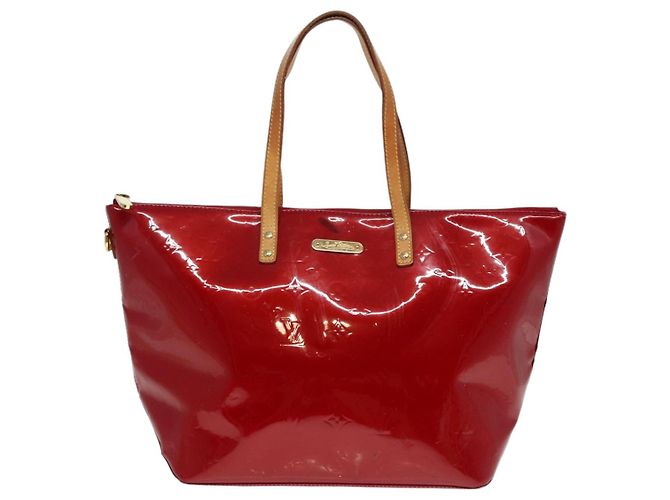 LOUIS VUITTON Monogram Vernis Bellevue GM Borsa a Mano Rossa M93587 LV Auth 89431 Rosso - vista 13