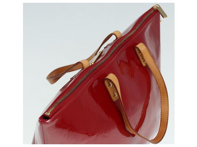LOUIS VUITTON Monogram Vernis Bellevue GM Borsa a Mano Rossa M93587 LV Auth 89431 Rosso - vista 6