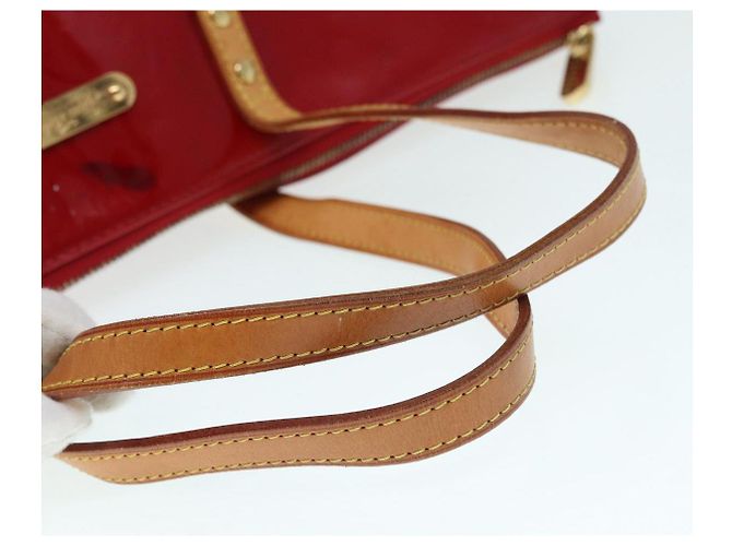 LOUIS VUITTON Monogram Vernis Bellevue GM Borsa a Mano Rossa M93587 LV Auth 89431 Rosso - vista 7