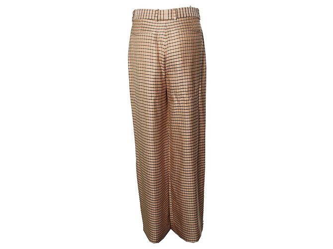 Lanvin, karierte Hose Braun Mehrfarben Orange - Ansicht 2