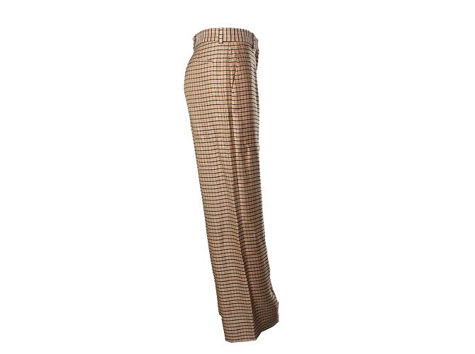 Lanvin, karierte Hose Braun Mehrfarben Orange - Ansicht 4