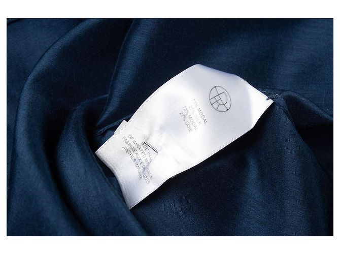 The Row, blaue Bluse mit Schleife - Ansicht 5