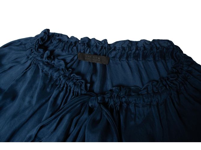 The Row, blaue Bluse mit Schleife - Ansicht 6