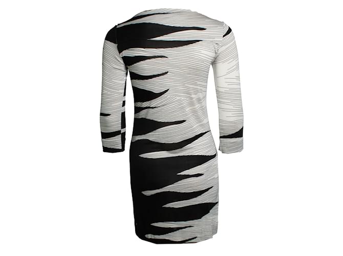 Marc Jacobs Diane von Furstenberg, Kleid mit Grafikprint Schwarz Weiß - Ansicht 3