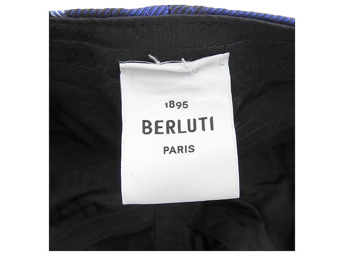 Autre Marque Berluti Canvas Baseball Cap Blau - Ansicht 7