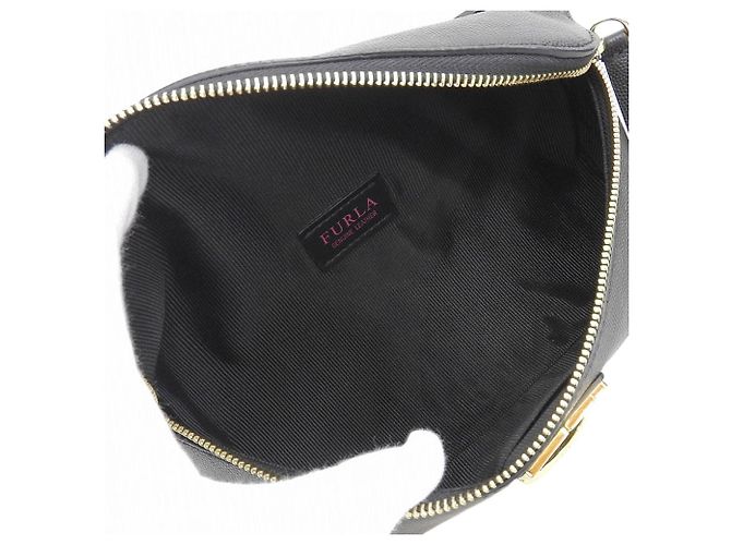 Borsa a spalla in pelle Furla nera Nero - vista 3