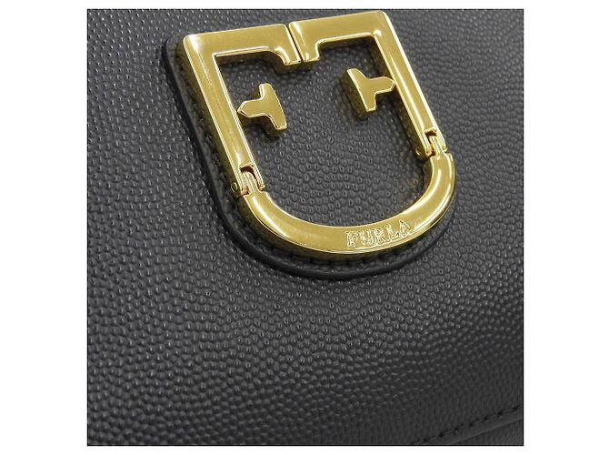 Borsa a spalla in pelle Furla nera Nero - vista 5