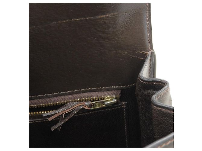 Hermès Borsa Hermes Drag 27 in pelle box calf Marrone - vista 7