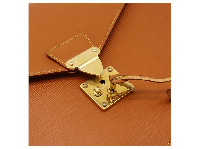 Louis Vuitton Epi Serviette Mallette M54428 Doré - vue 6