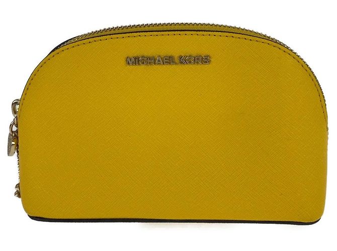 Pochette in PVC con charm a forma di cuore Michael Kors Giallo - vista 10