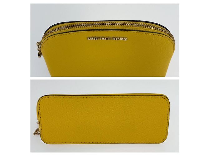 Pochette in PVC con charm a forma di cuore Michael Kors Giallo - vista 3