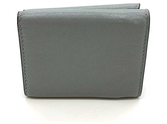 Billetera compacta de cuero Saddle de Dior Gris - vista 2