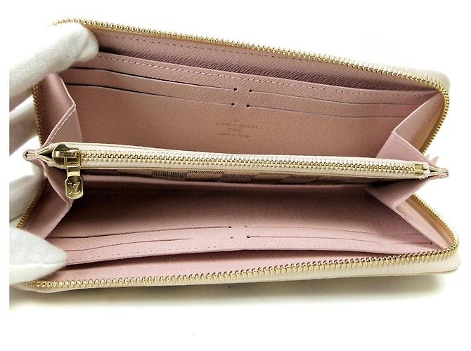 Cartera Clemence Damier Azur Larga de Louis Vuitton Blanco - vista 3