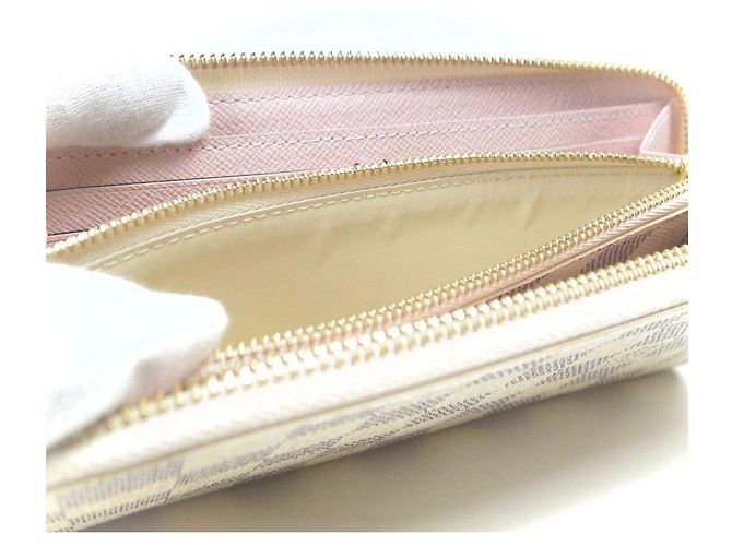 Cartera Clemence Damier Azur Larga de Louis Vuitton Blanco - vista 6
