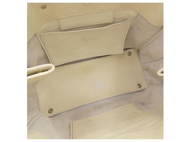 Mini borsa in pelle Balenciaga 2WAY avorio Bianco - vista 3