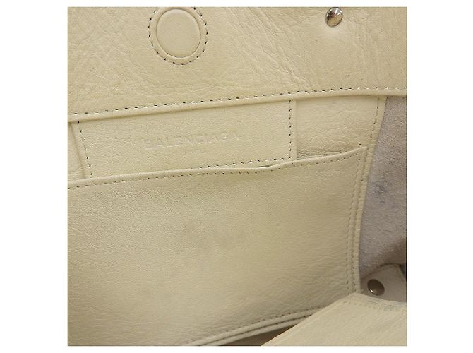 Mini borsa in pelle Balenciaga 2WAY avorio Bianco - vista 7
