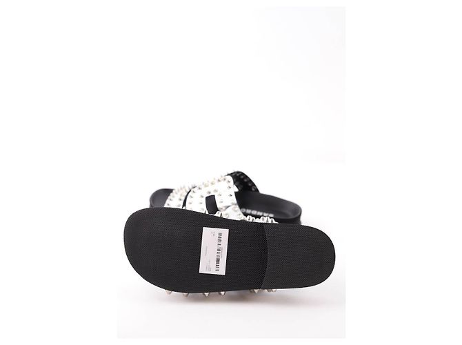 Sandro Mules en cuir verni - vue 5
