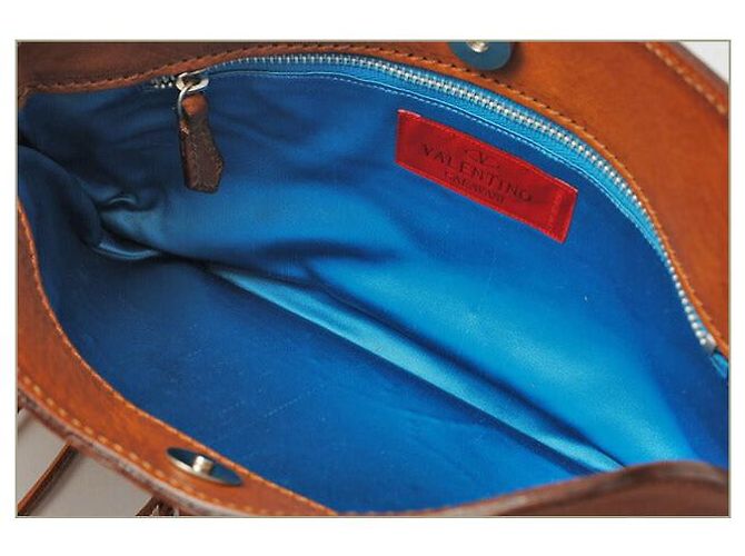 Bolso de hombro de cuero natural Valentino - vista 5