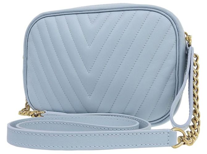 Borsa a spalla Louis Vuitton Epi New Wave Camera M55329 Blu - vista 2