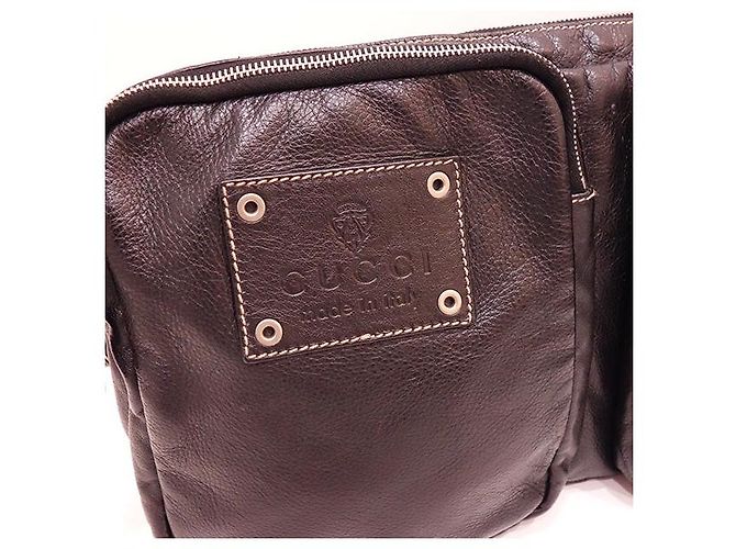 Borsa a tracolla in pelle nera Gucci Nero - vista 3