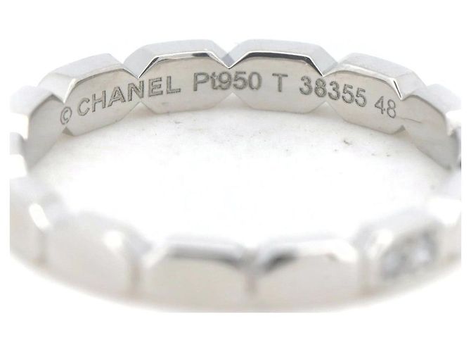 Chanel Pt950 Platin-Diamantring Größe 8 - Ansicht 2