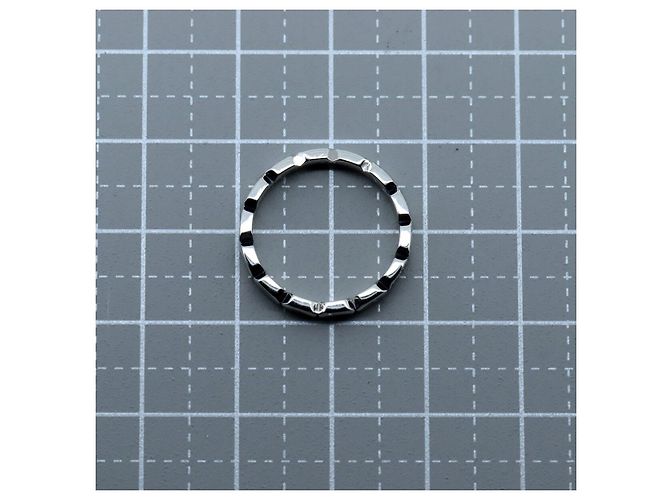 Chanel Pt950 Platin-Diamantring Größe 8 - Ansicht 3