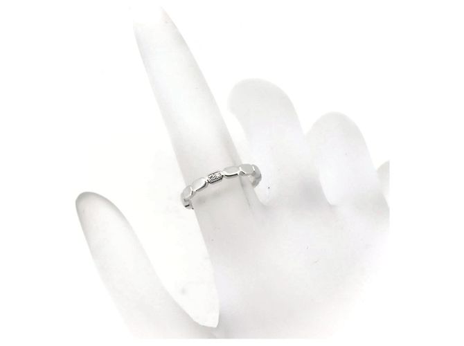Chanel Pt950 Platin-Diamantring Größe 8 - Ansicht 4
