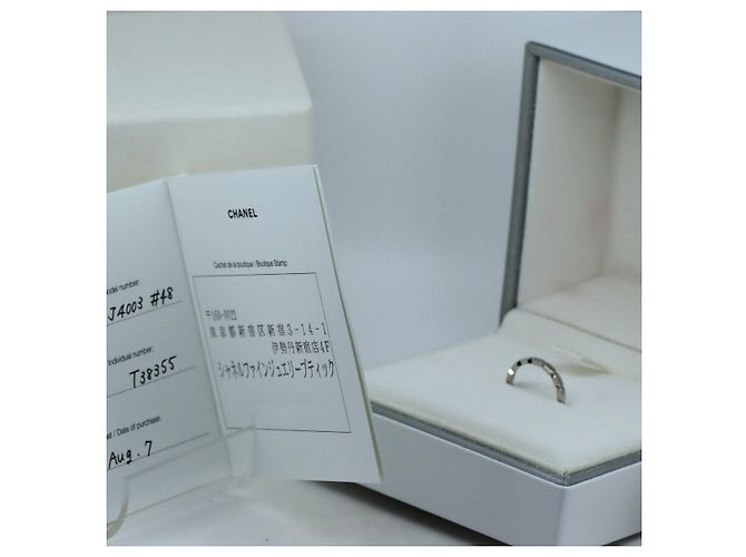 Chanel Pt950 Platin-Diamantring Größe 8 - Ansicht 5