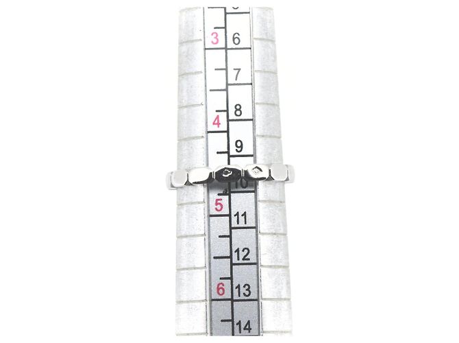 Chanel Pt950 Platin-Diamantring Größe 8 - Ansicht 7