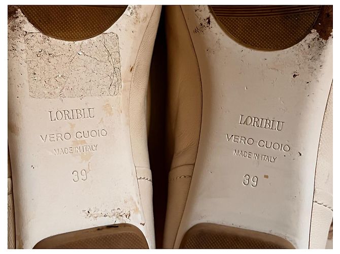 Loriblu Lederstiefel Creme Größe 39 Roh - Ansicht 12