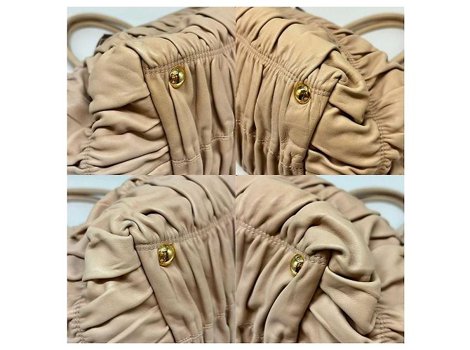 Prada Nappa-Leder 2-Wege-Handtasche Beige - Ansicht 3