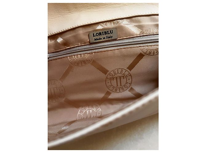 Loriblu Clutch Tasche Leder Creme Roh - Ansicht 4