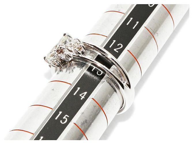 Autre Marque K18WG Weißgold-Diamantring 0,50 ct - Ansicht 2