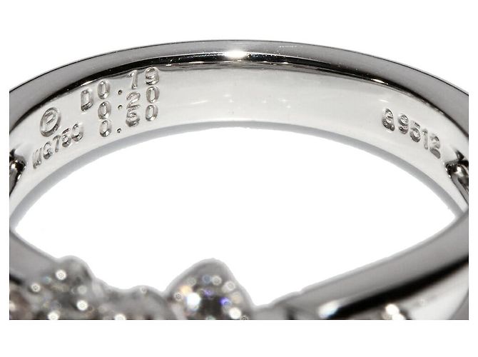 Autre Marque K18WG Weißgold-Diamantring 0,50 ct - Ansicht 4