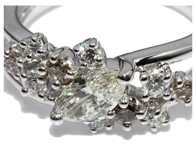 Autre Marque K18WG Weißgold-Diamantring 0,50 ct - Ansicht 5