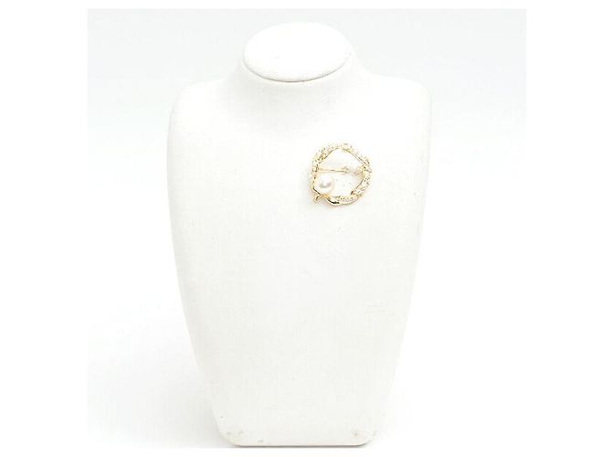 Autre Marque Spilla in perle e diamanti MIKIMOTO in oro giallo 18K 11,8mm D1,64ct D'oro - vista 7