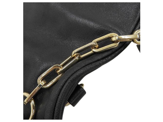 Autre Marque Borsa a spalla in pelle 2WAY Tory Burch Clutch Nera Nero - vista 7