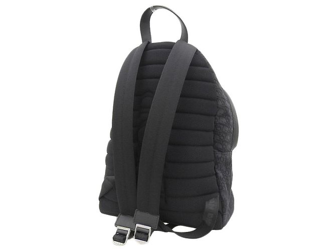 Christian Dior Leder-Canvas-Rucksack 1VOBA088YKY H28E Schwarz - Ansicht 2