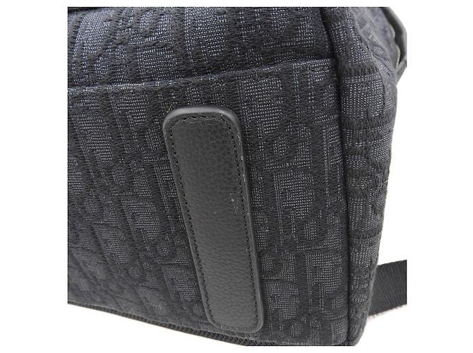 Christian Dior Leder-Canvas-Rucksack 1VOBA088YKY H28E Schwarz - Ansicht 4