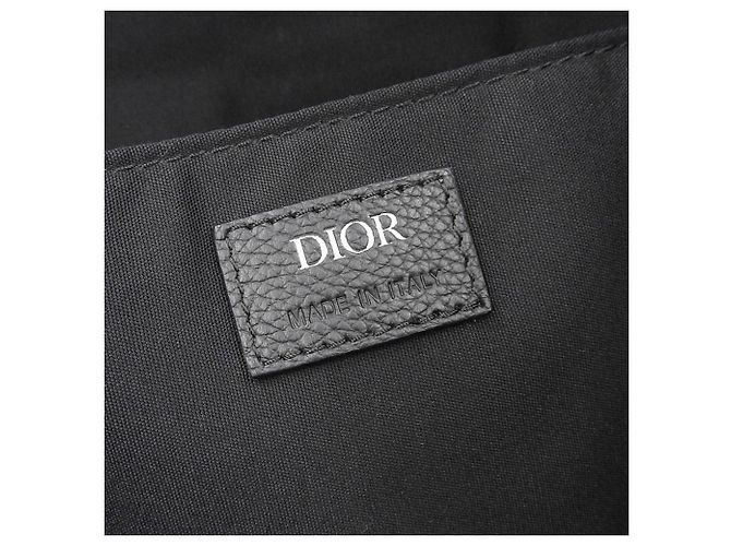 Christian Dior Leder-Canvas-Rucksack 1VOBA088YKY H28E Schwarz - Ansicht 7