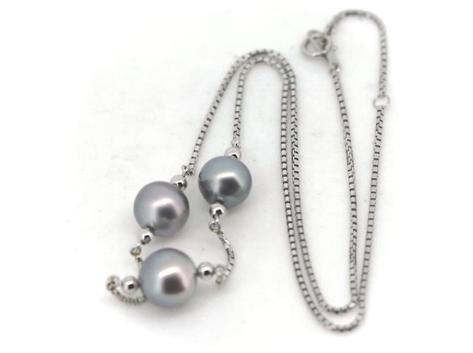 Collar de perlas Tasaki PT850 Platino - vista 2