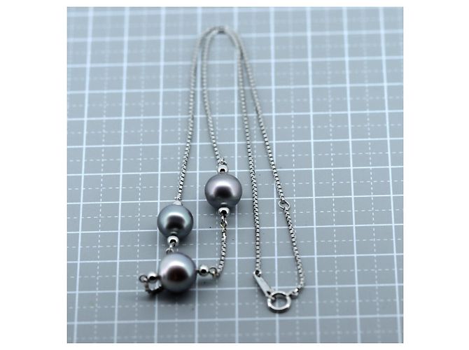 Collar de perlas Tasaki PT850 Platino - vista 4