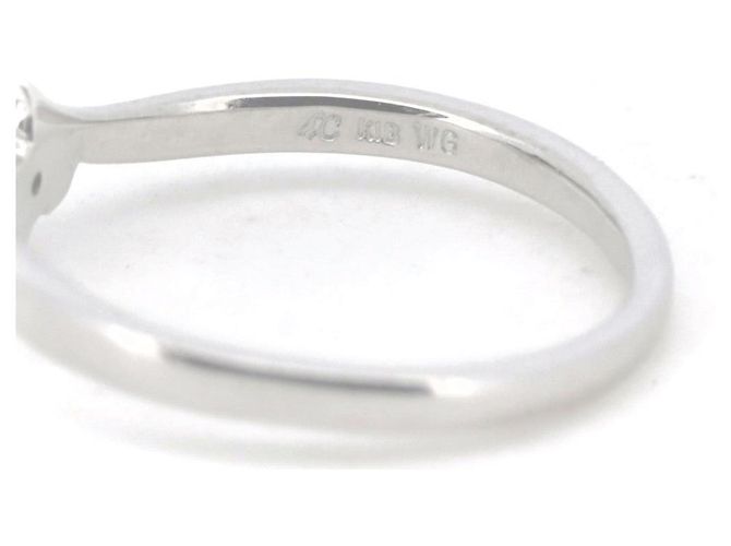 Autre Marque Gebrauchter 4°C Diamantring K18WG Weißgold Größe 10 - Ansicht 2