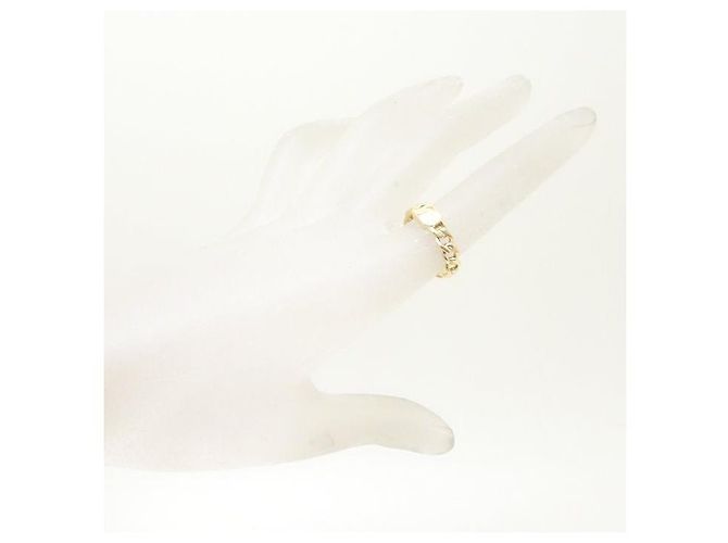 Autre Marque Initial T Diamond Ring K18YG Yellow Gold Golden - view 2