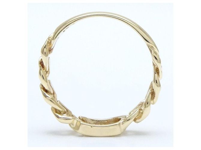 Autre Marque Initial T Diamond Ring K18YG Yellow Gold Golden - view 4
