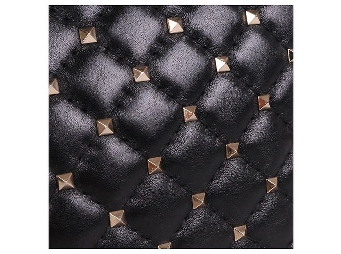 Valentino Garavani VALENTINO - Borsa tote Valentino Rockstud in pelle nera Nero - vista 6